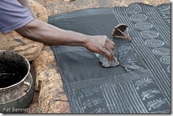 Stamps used in the production of adinkra textiles, made from calabash. Ntonso, Ghana.