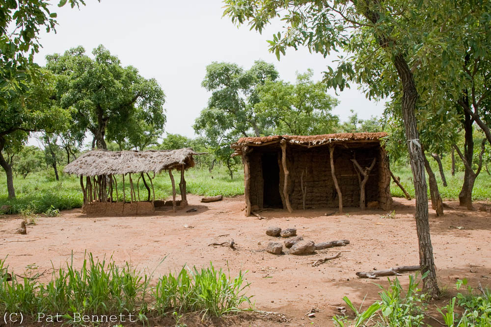 Deserted hut, Ghana.